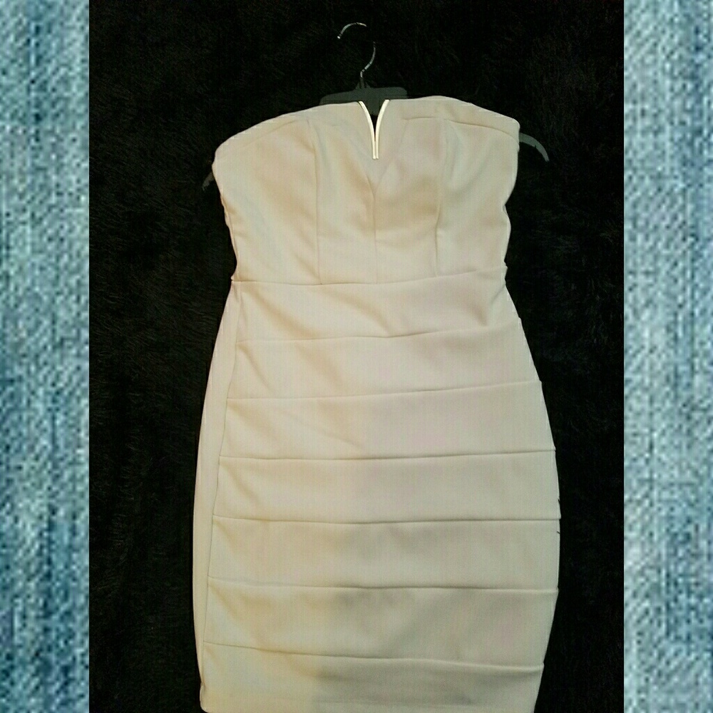Medium strapless evening dress!